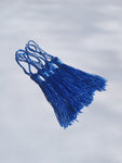 13cm tassels - blue