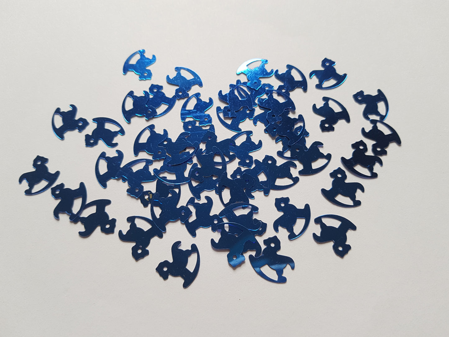 14mm rocking horse sequins - blue