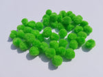 12mm pompoms - bright green