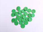 20mm felt circles - bright green