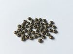 50 x alloy spacer beads - woven knot - 6mm - antique bronze plated 