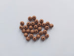 8mm acrylic round beads - brown