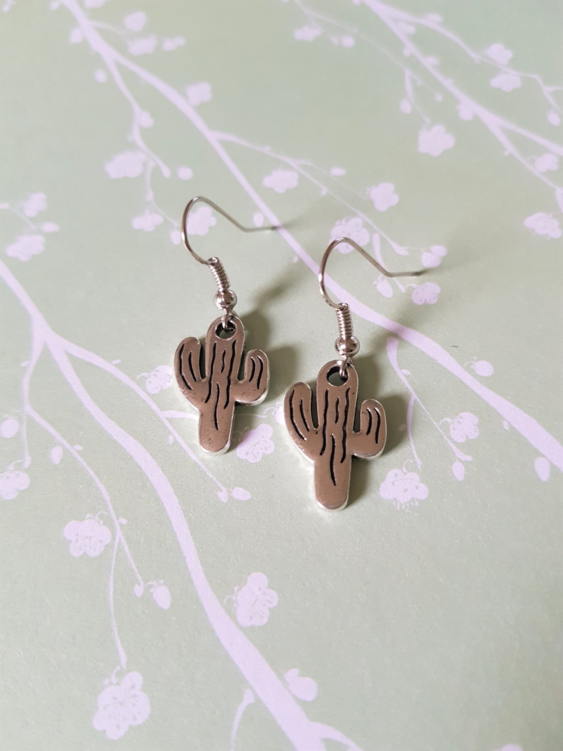 cactus earrings