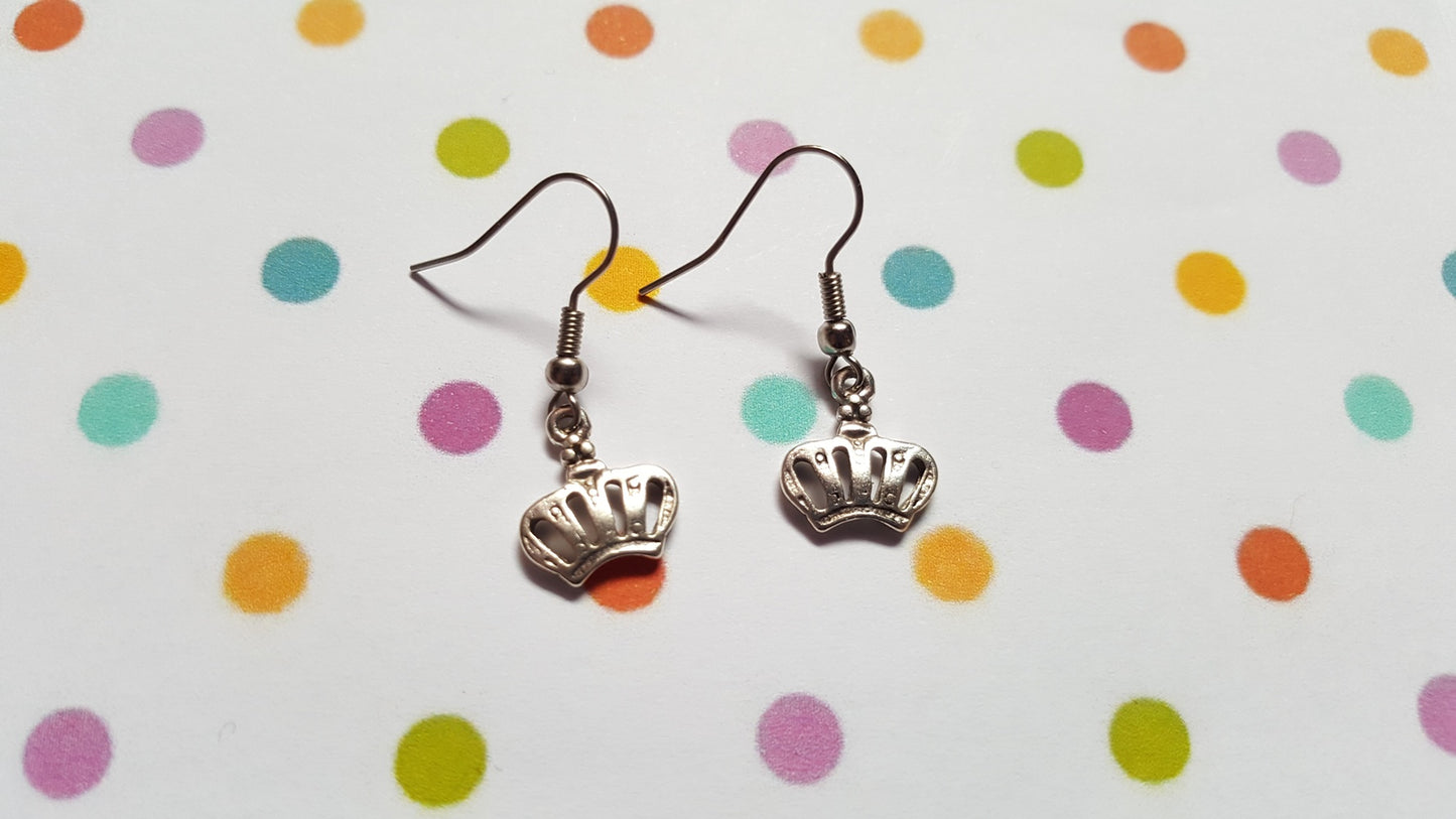 crown earrings