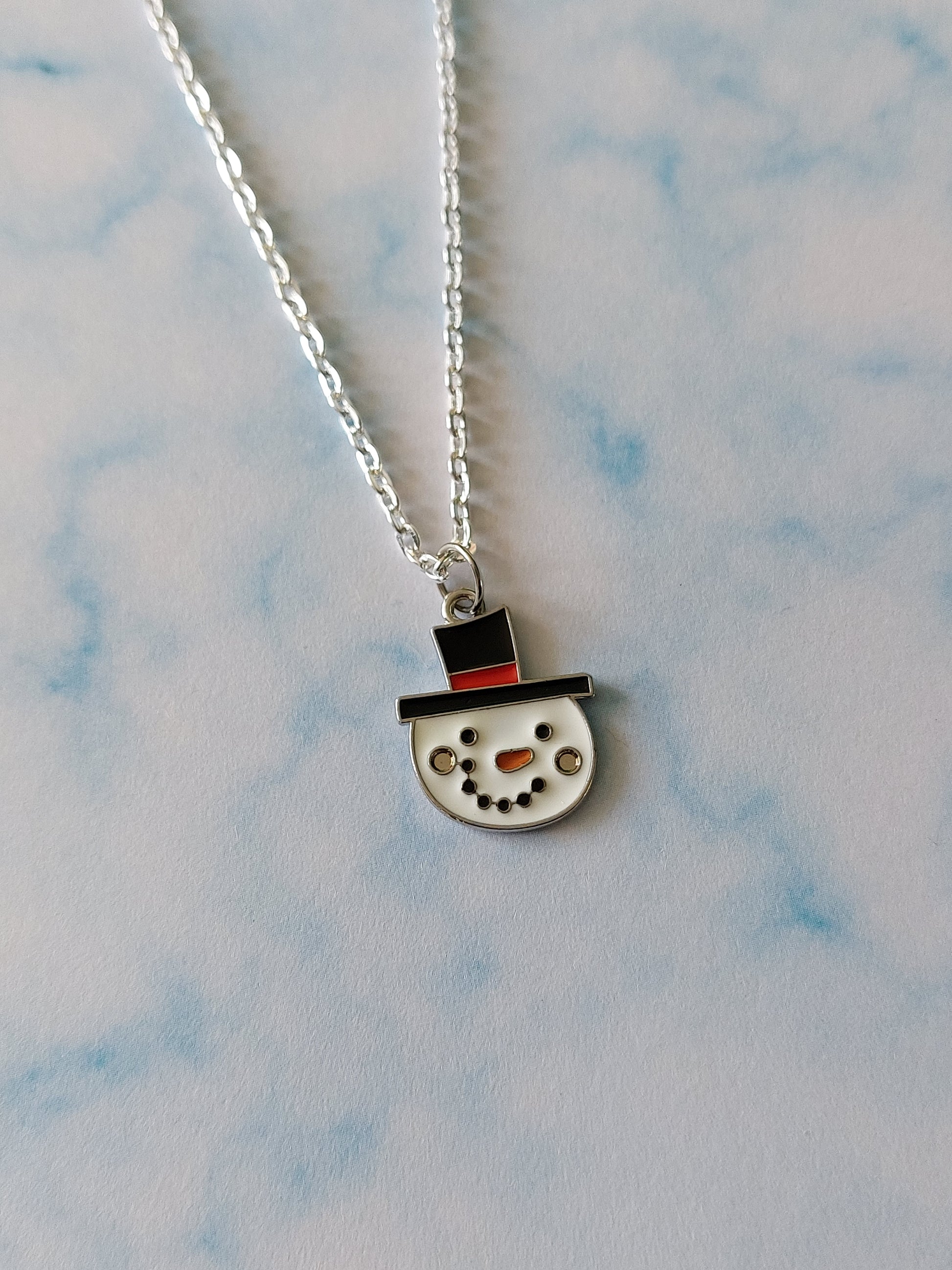 snowman necklace