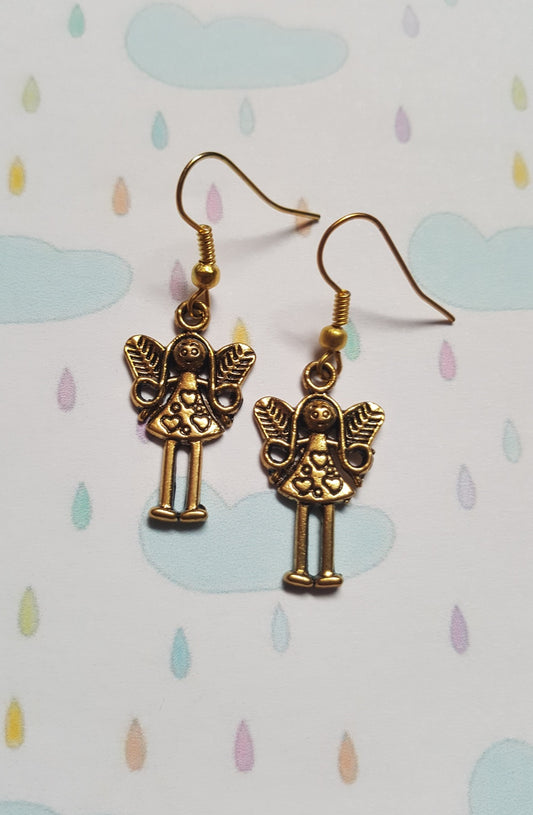 fairy earrings - gold