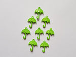 29.5mm acrylic umbrella pendants - green
