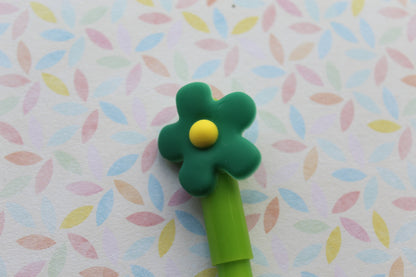 flower pen - green