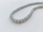 8mm imitation jade glass beads - grey