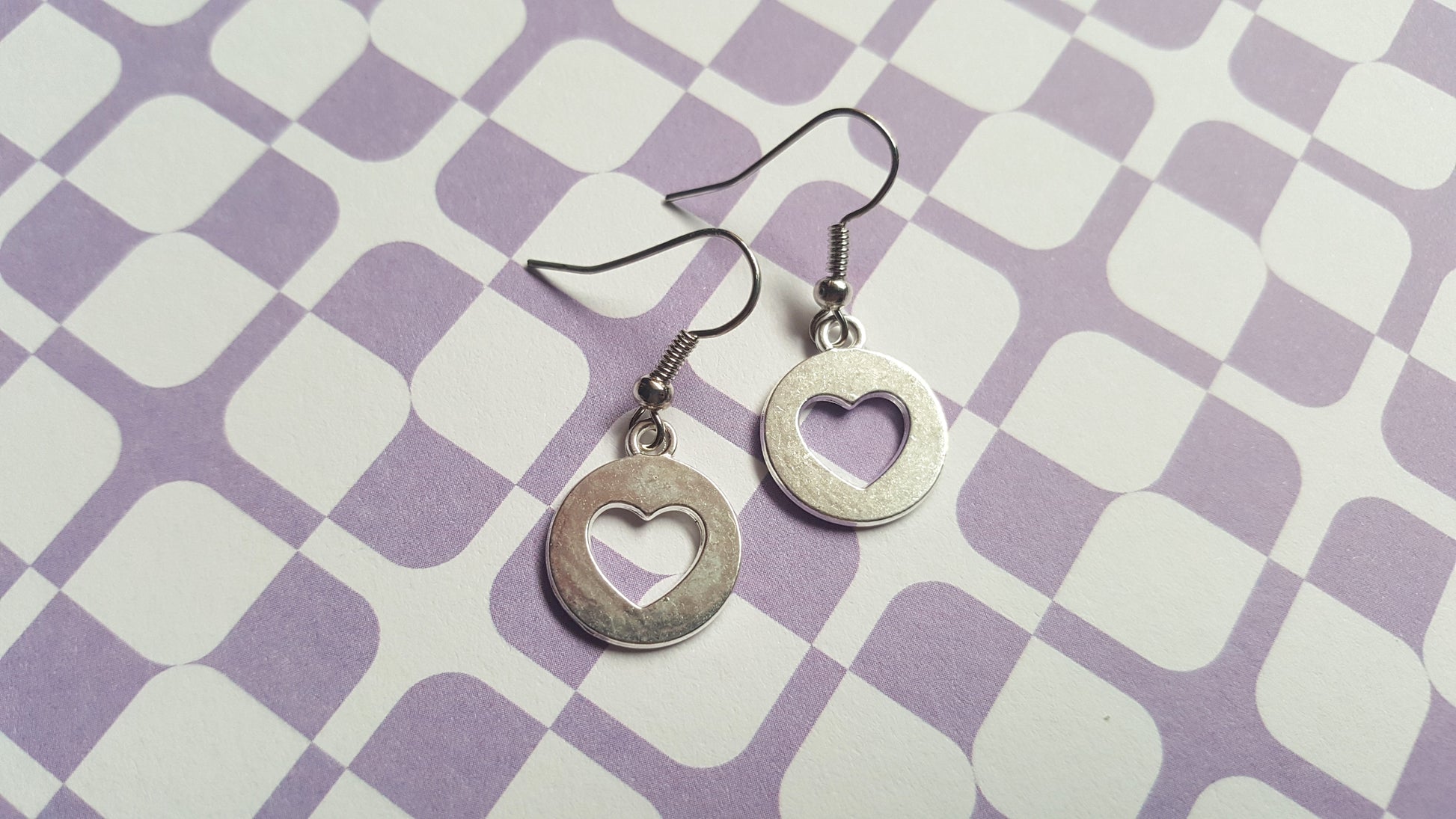 heart coin earrings 