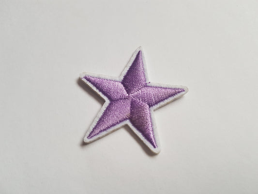 45mm star applique - lilac