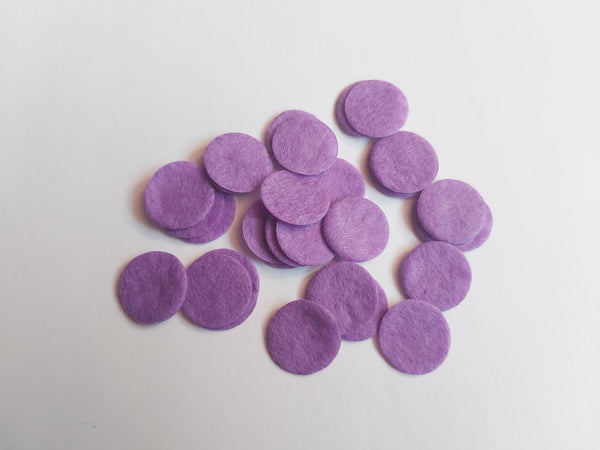 20mm felt circles - lilac