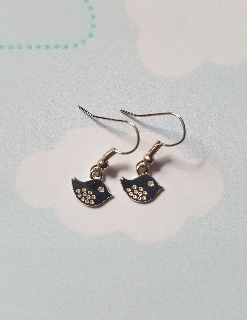 tiny bird earrings