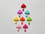 29.5mm acrylic umbrella pendants - mixed colour