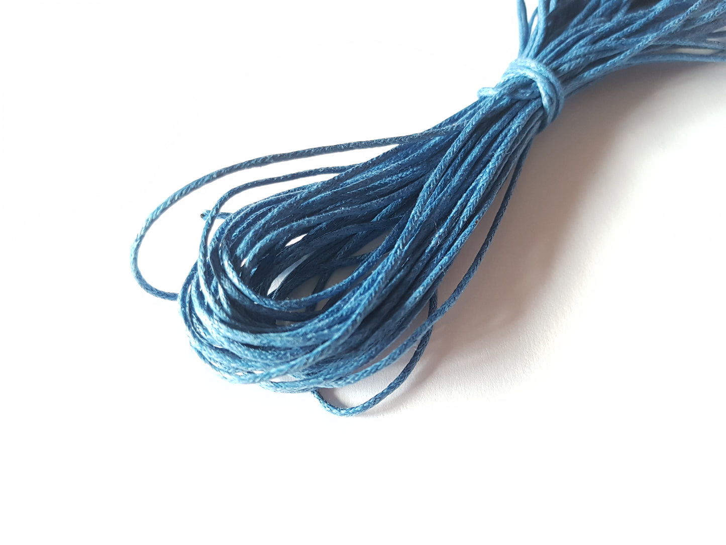 waxed cotton cord - navy blue