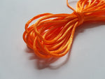 2mm silky nylon cord - orange