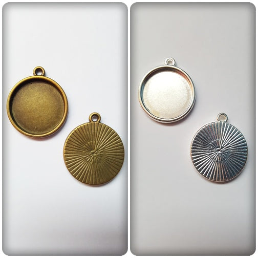 22mm cabochon pendant settings 