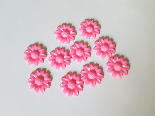 flower cabochons - pale pink 