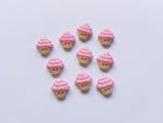 16mm 2-hole acrylic cupcake buttons - pale pink 