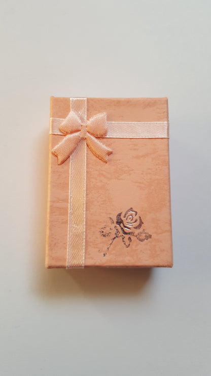 necklace gift box - peach 