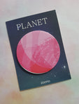 planet sticky notes - pink