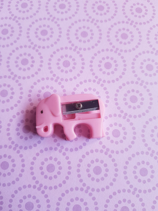 elephant pencil sharpener - pink