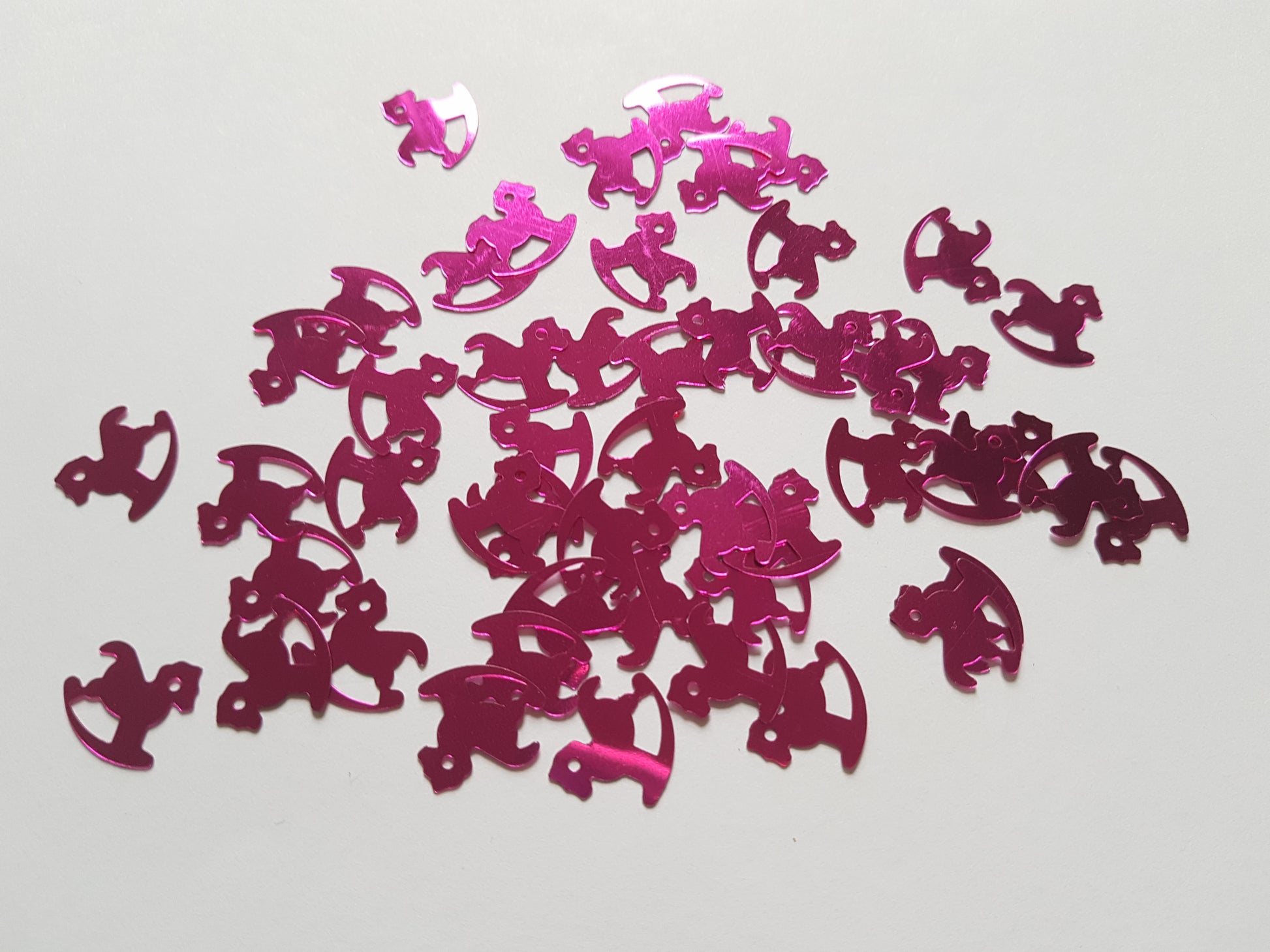 14mm rocking horse sequins - pink