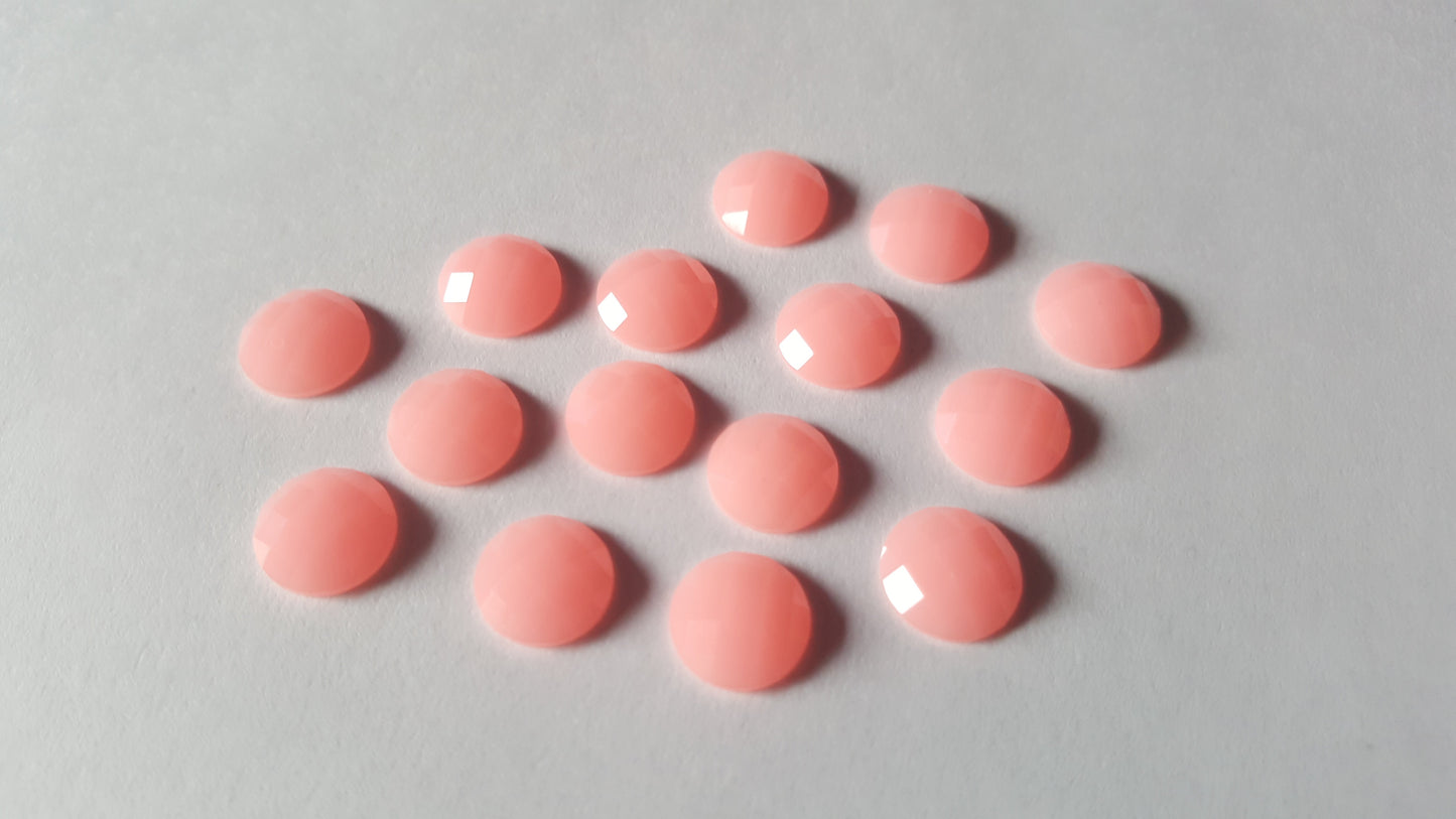 10mm jelly resin cabochons - pink