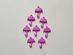 29.5mm acrylic umbrella pendants - purple