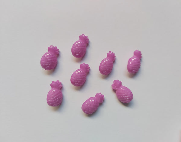 18mm shanked pineapple buttons - purple 