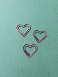 purple heart paper clips (set of 3) 