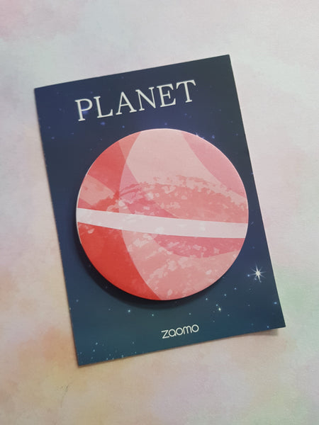 planet sticky notes - red