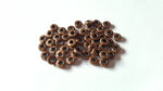 50 x alloy spacer beads - rondelle - 6mm - red copper plated 
