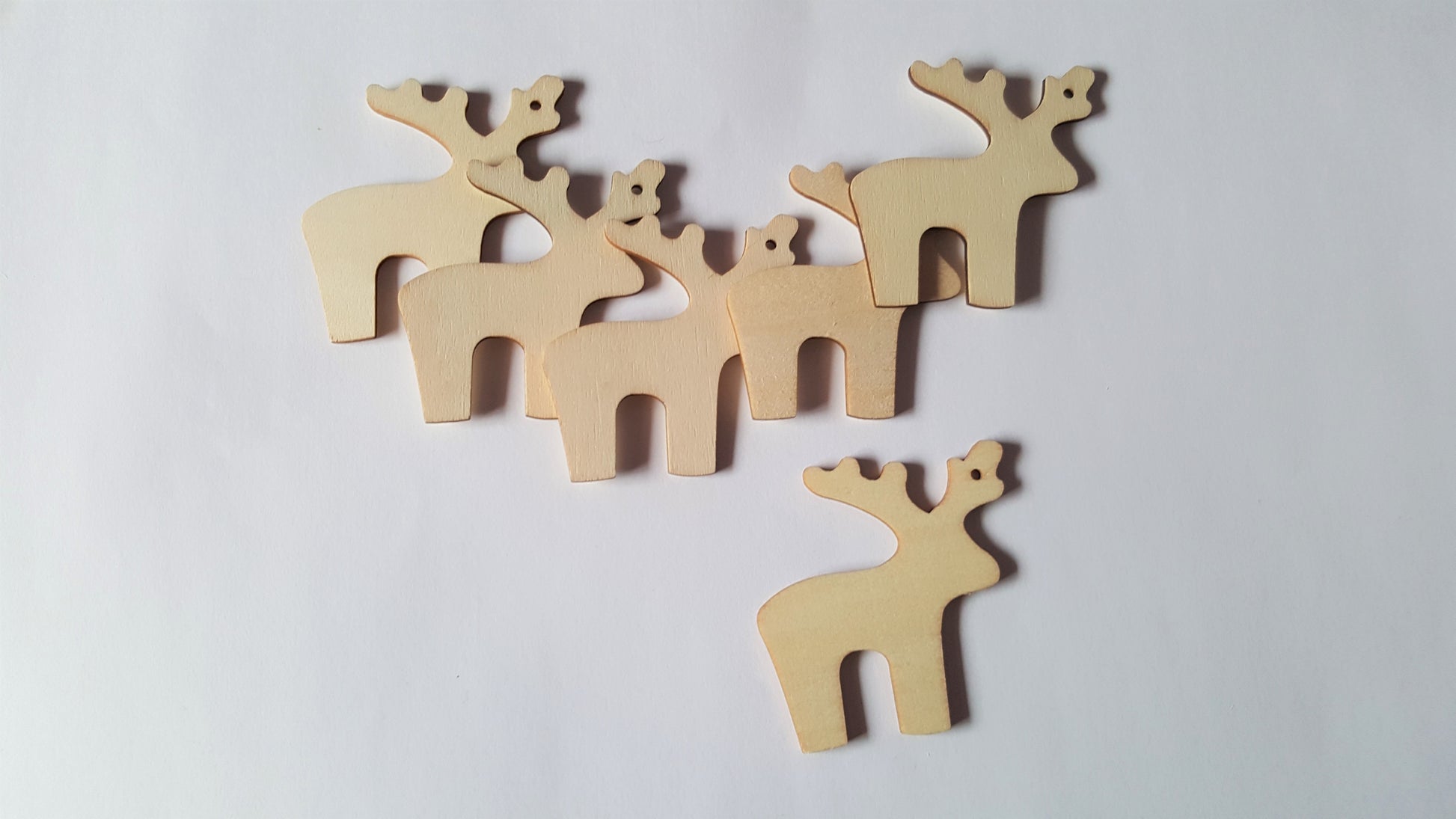 wooden reindeer shape