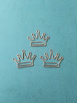 rose gold crown paper clips (set of 3)