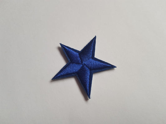 45mm star applique - royal blue