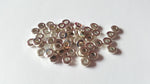 50 x alloy spacer beads - rondelle - 6mm - silver plated 