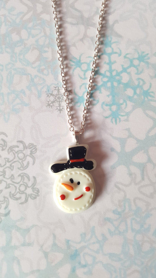 snowman necklace