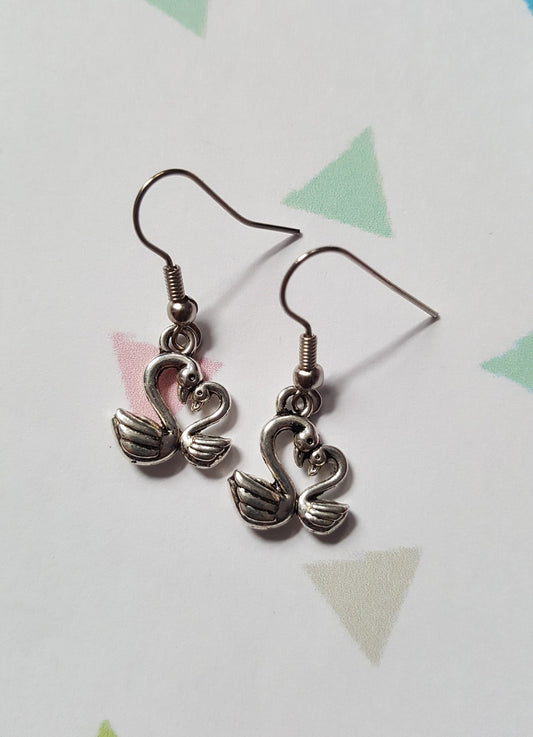 swan earrings