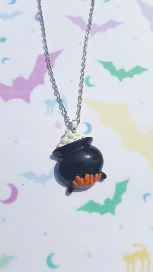 witch cauldron necklace 