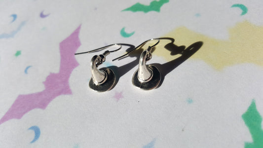 witch hat earrings