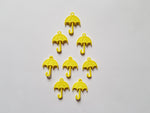 29.5mm acrylic umbrella pendants - yellow