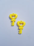 46mm acrylic key pendants - yellow