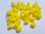 12mm pompoms - yellow