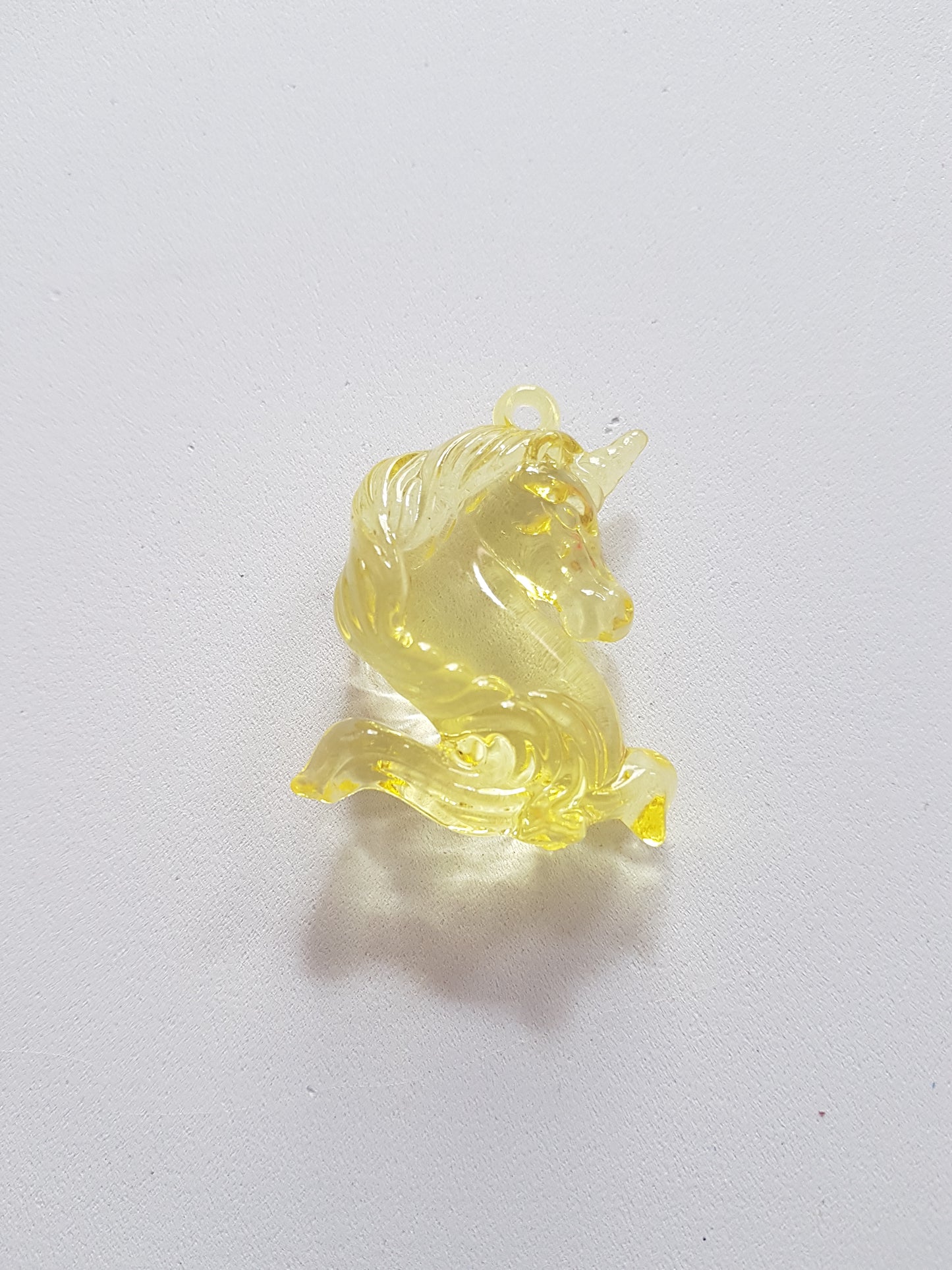 51mm acrylic unicorn pendant - yellow