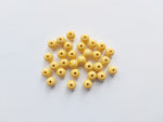 8mm acrylic round beads - yellow 