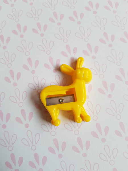 donkey pencil sharpener - yellow