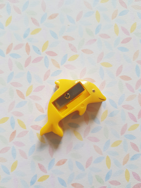 dolphin pencil sharpener - yellow